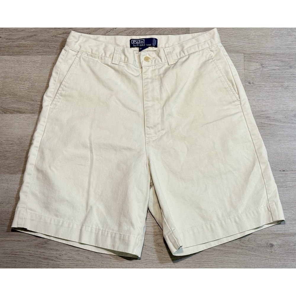 Polo Ralph Lauren Philip Short Men's 32 Khaki Tan Classic Chino Cotton 8" Inseam